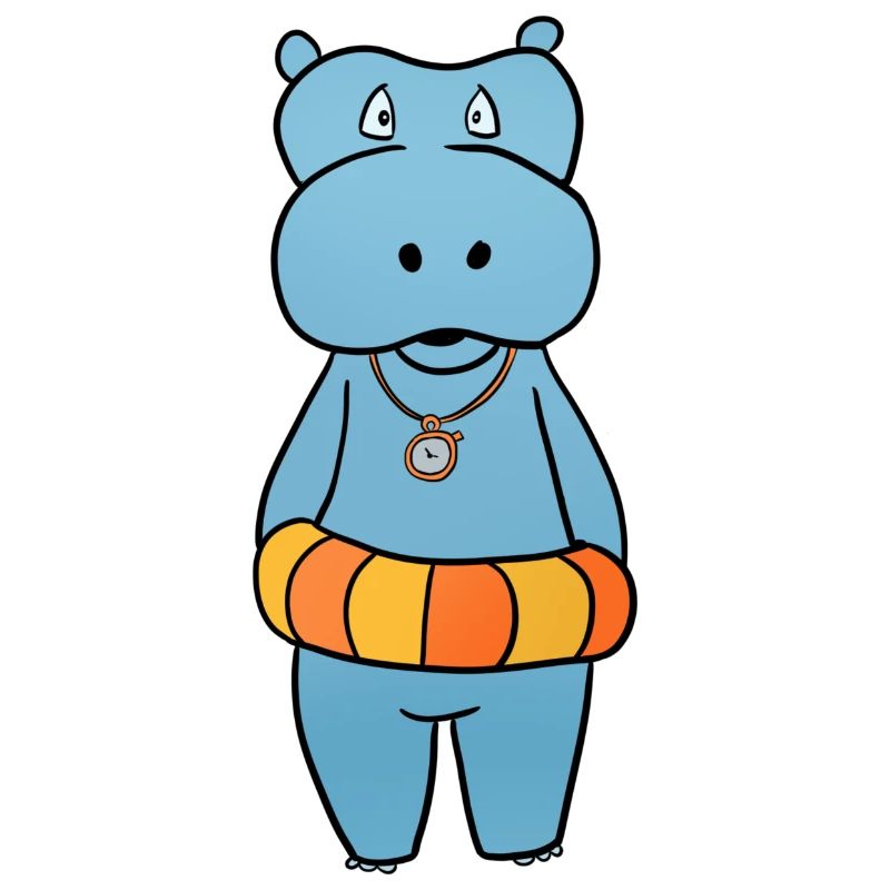Nilpferd Schwimmring