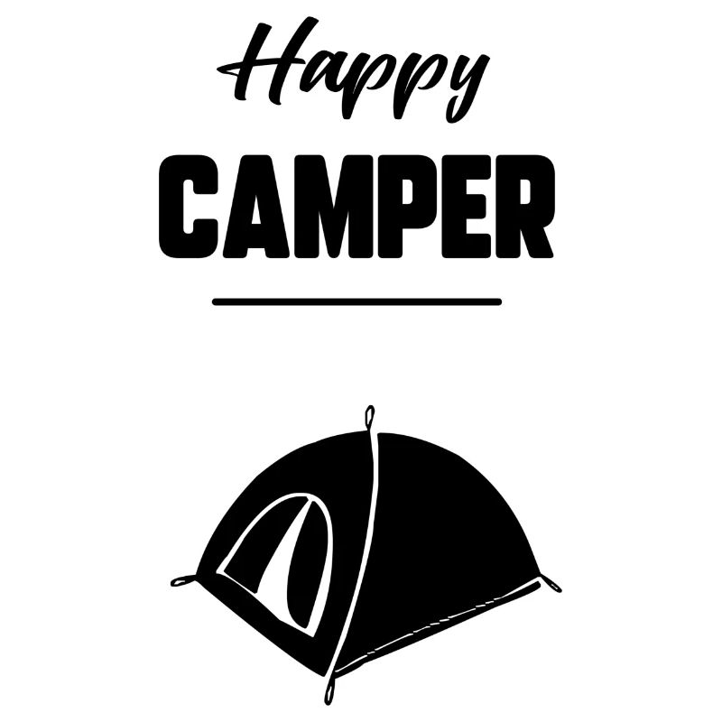 Glücklicher Camper
