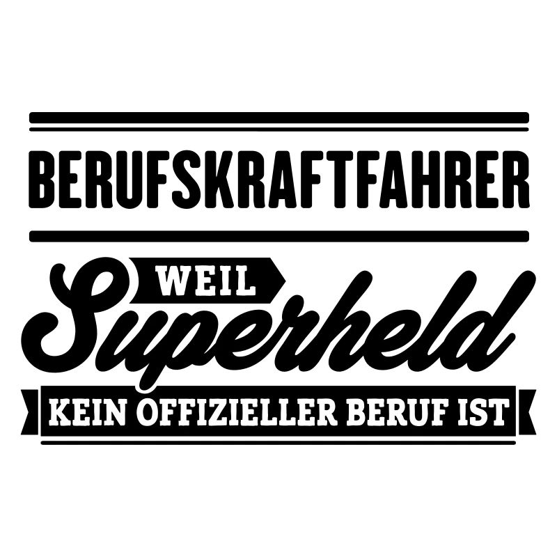 Superheld Berufskraftfahrer