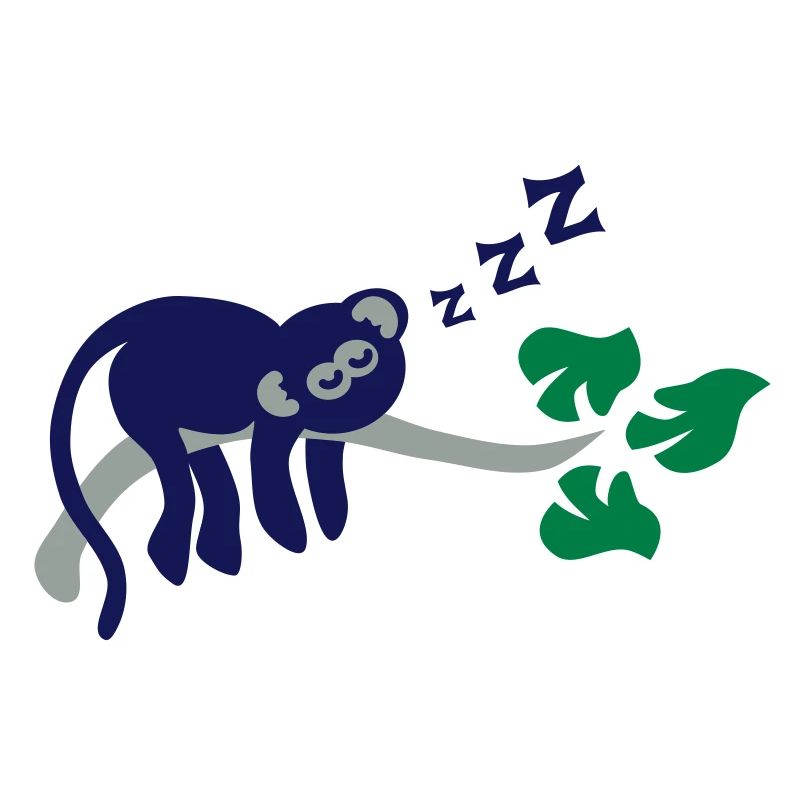 sleeping monkey