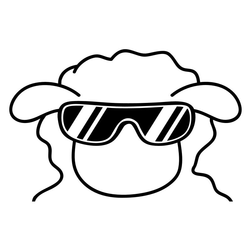 Cool Sheep Head
