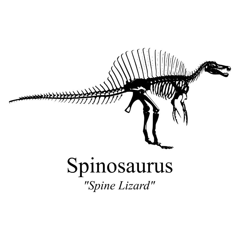 Spinosaurus schwarz