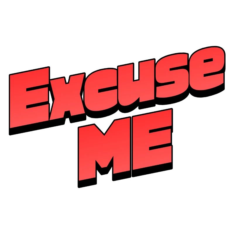 Excusez-moi : graphisme rétro de faute de frappe