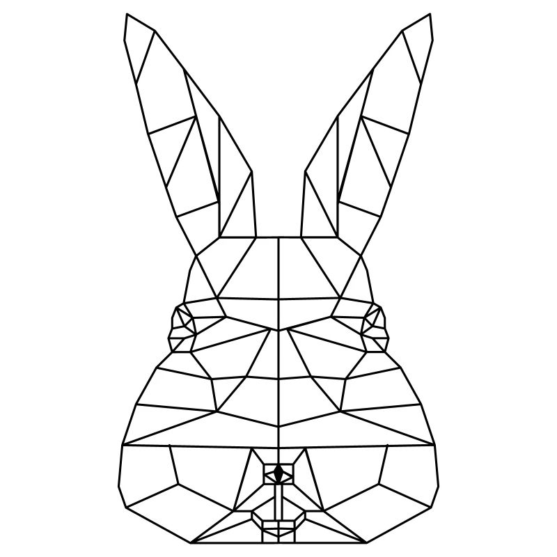 Ostern Hase Polygon