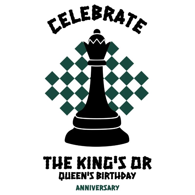 Chess Retro style design, black tone