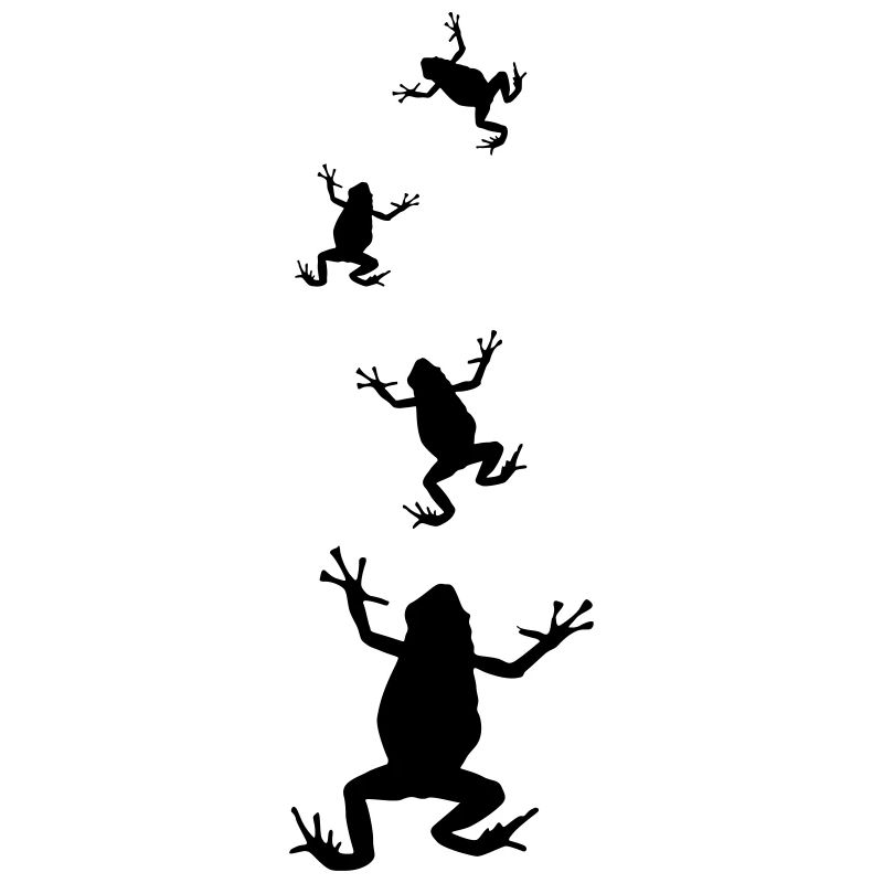 frog silhouette frogs toad