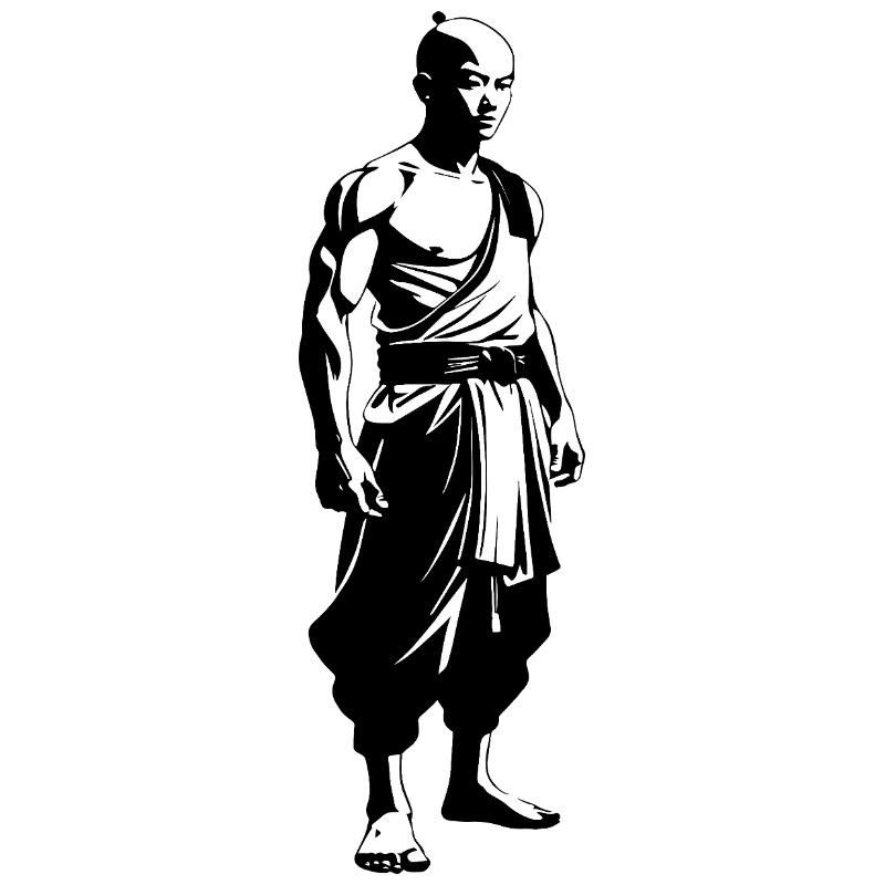 Shaolin Monk - Martial Arts Sticker
