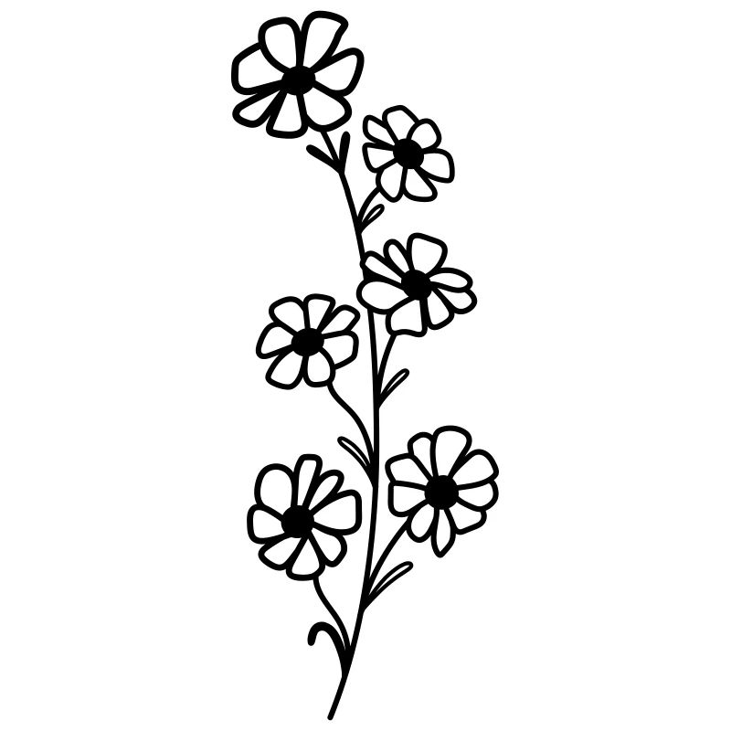 fleur sauvage simple