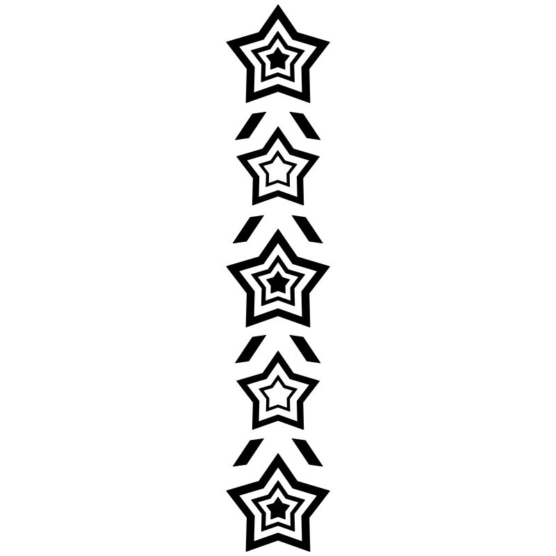 Rangée d’étoiles