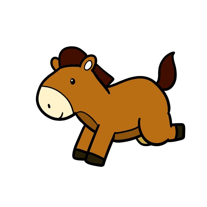 Springendes Pferd
