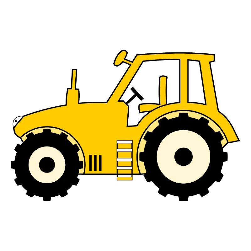 Tracteur jaune