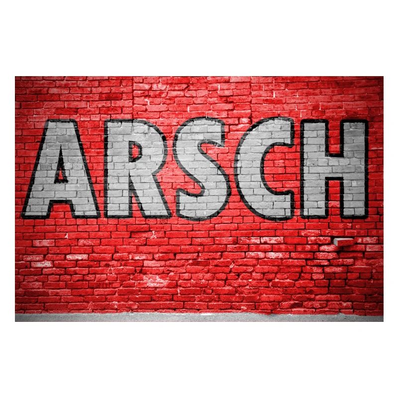 Ass Brick Wall Graffiti