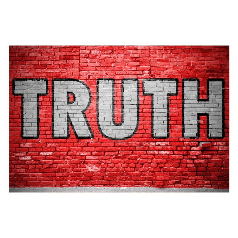 Truth Ziegelsteinmauer Graffiti