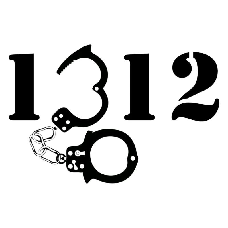 1312 black handcuffs