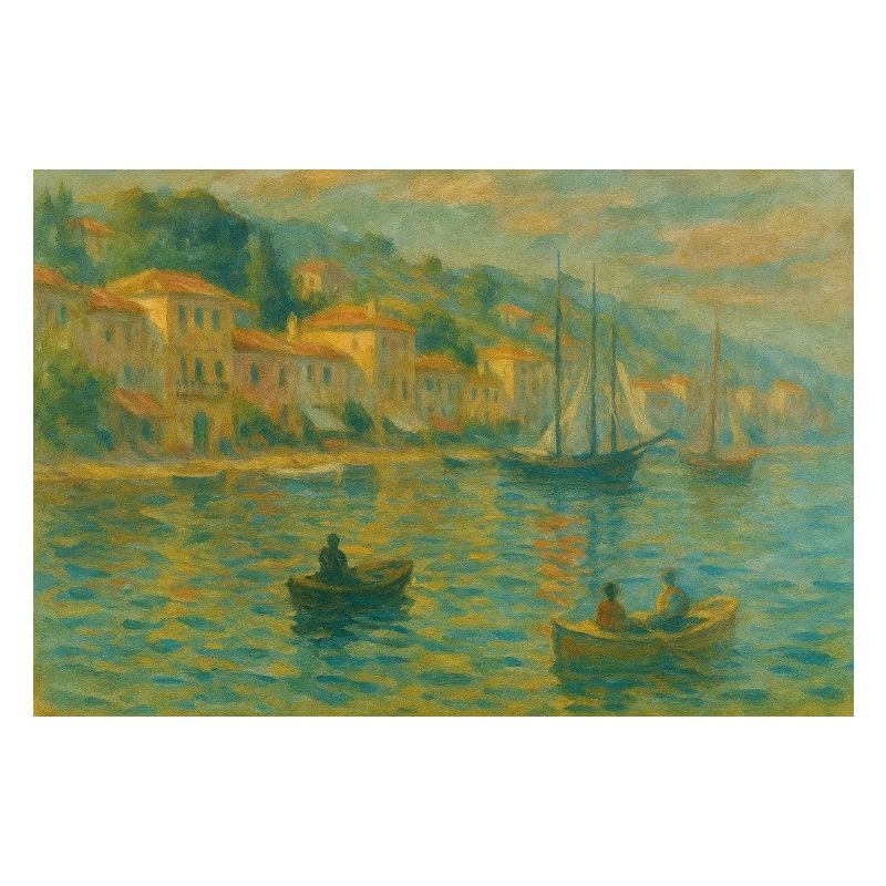 Harbour impression lumière du soir