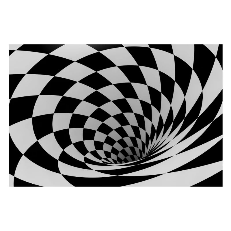 Spirale Noir et Blanc Hypnotique