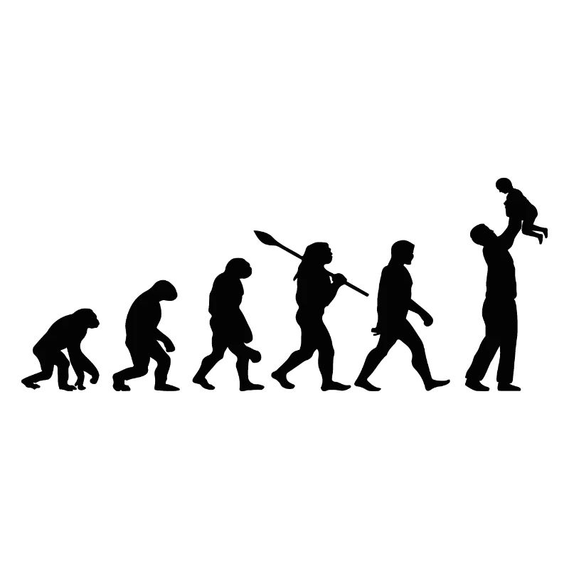 Évolution Du Singe Au Papa Cadeau