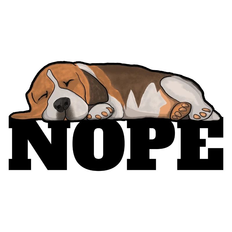 Beagle Hund Nope