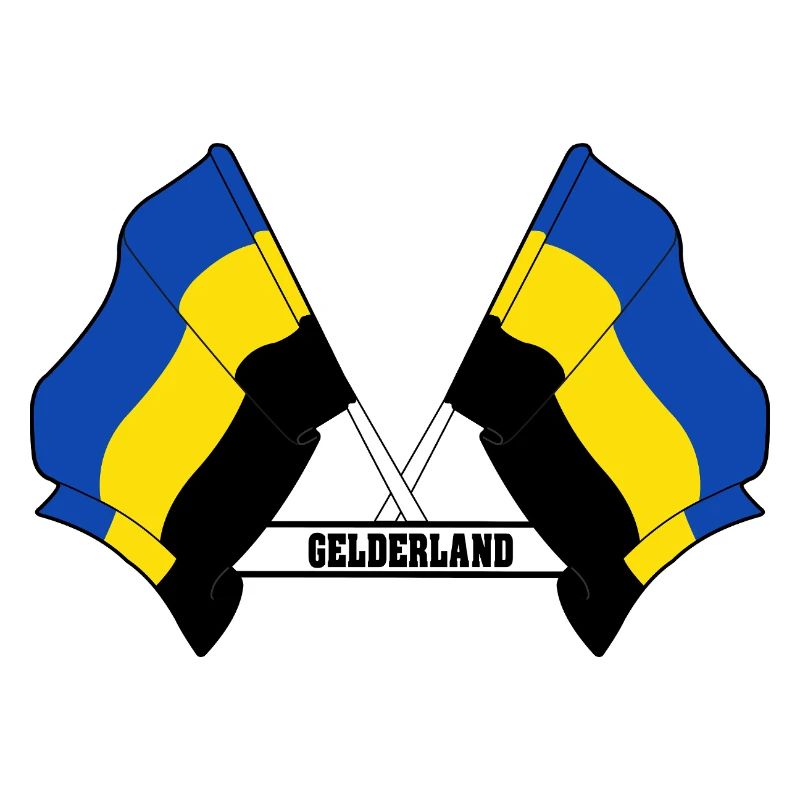 Two flags text GELDERLAND