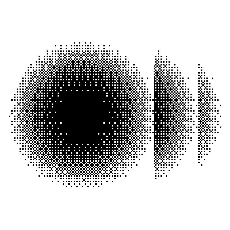 geometric bitmap circles design