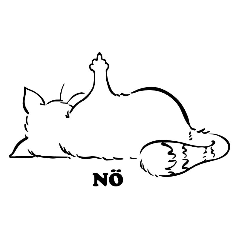 Katze Nö, Nein, No...Mittelfinger