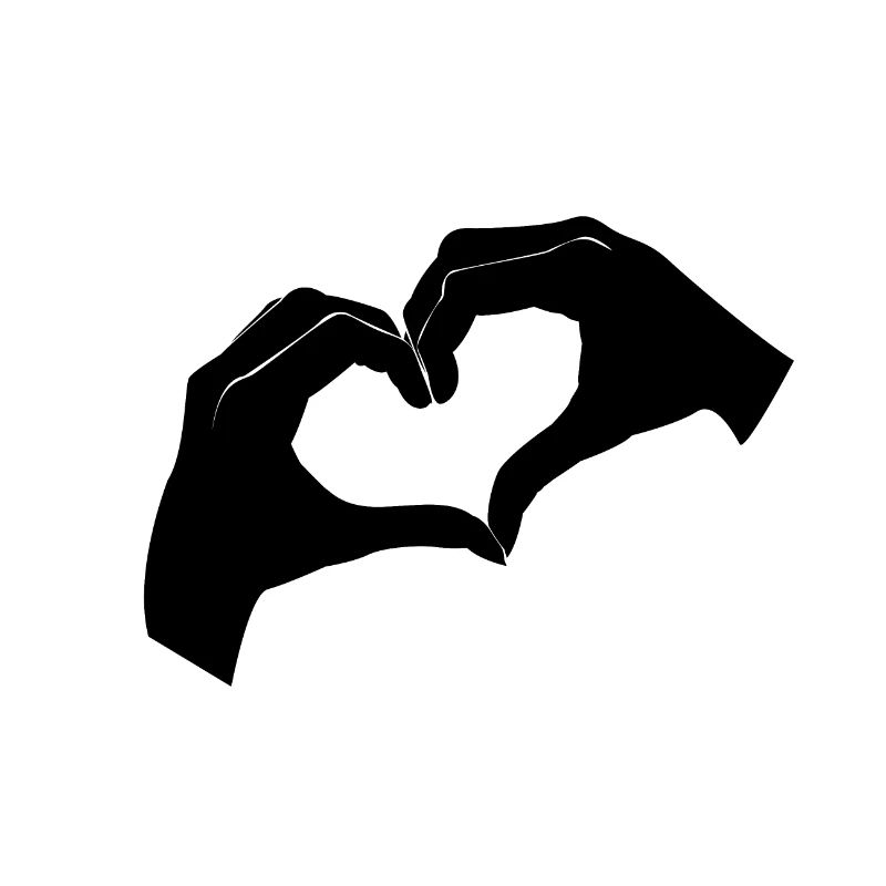One heart with two hands