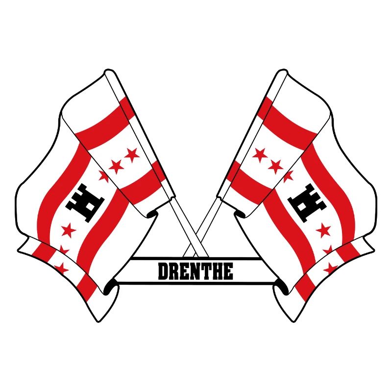 Two flags text DRENTHE