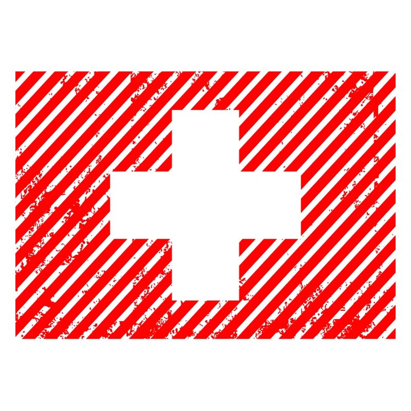  Schweizer Flagge Retro