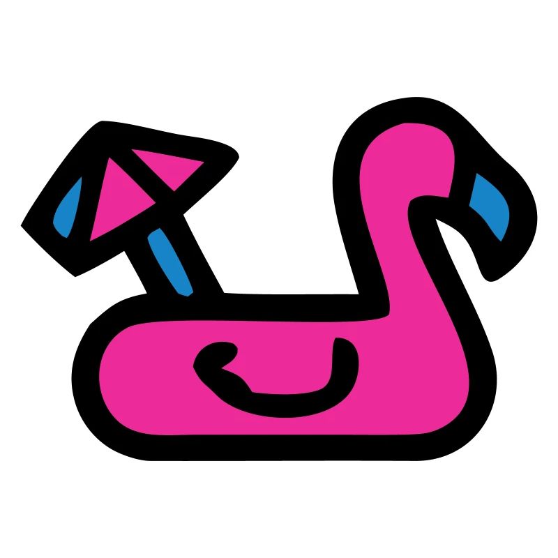 Flamingo Luftmatratze Retro