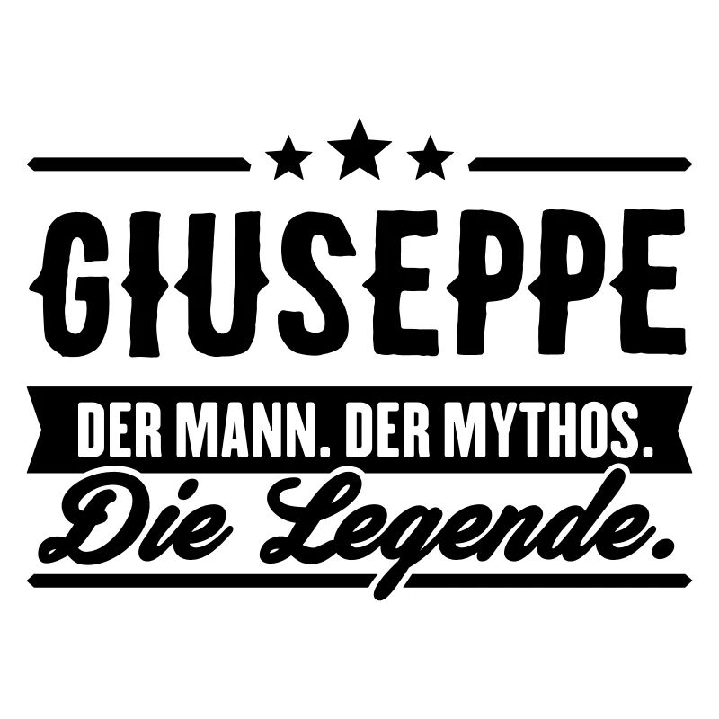 Man Myth Legend Giuseppe