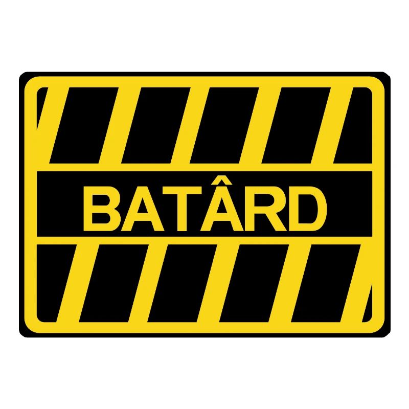 Batard Beleidigung Humor Panel