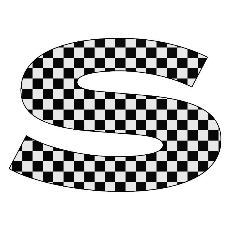 Checkered S Buchstabe