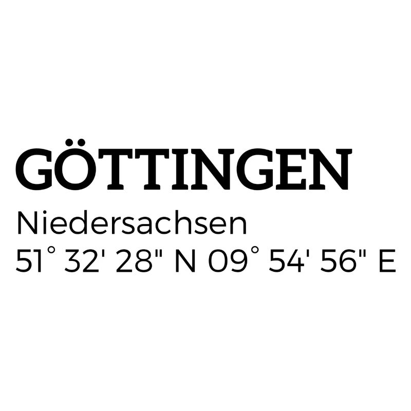les coordonnées de Göttingen Basse-Saxe