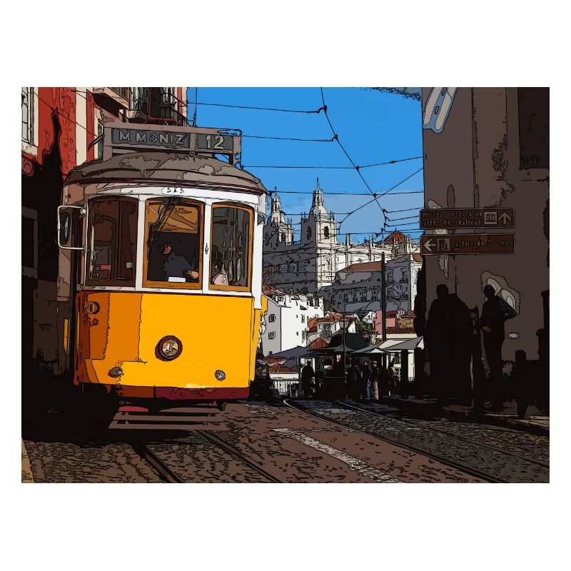 Tram à Lisbonne