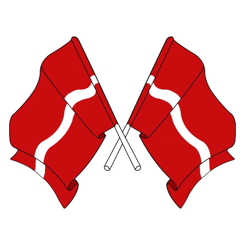 Zwei Flaggen Lettland