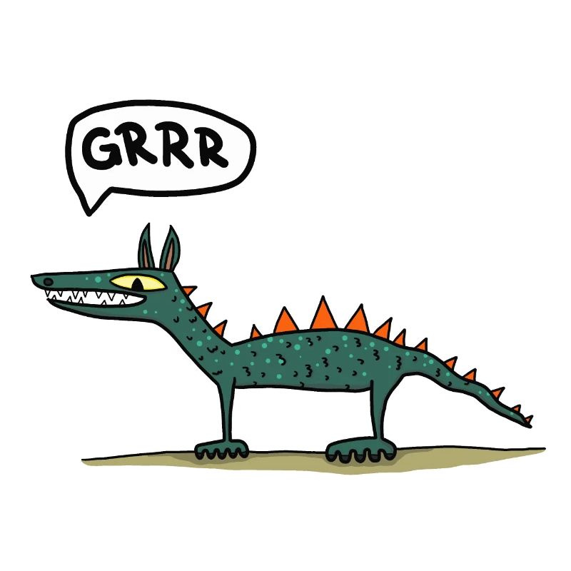 knurrender Drache