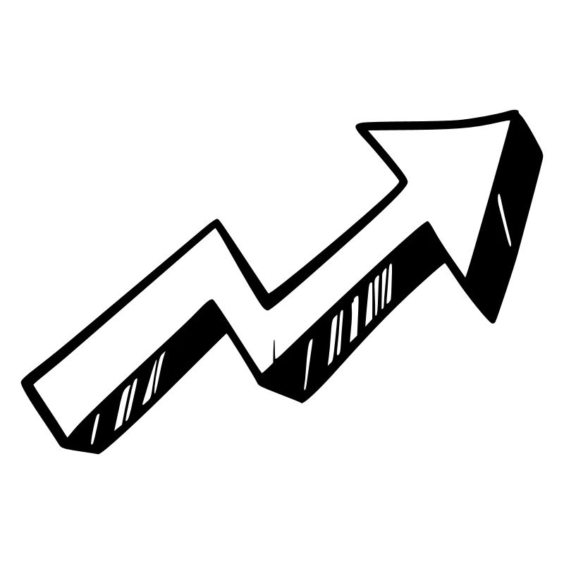 Arrow drawing sketch black