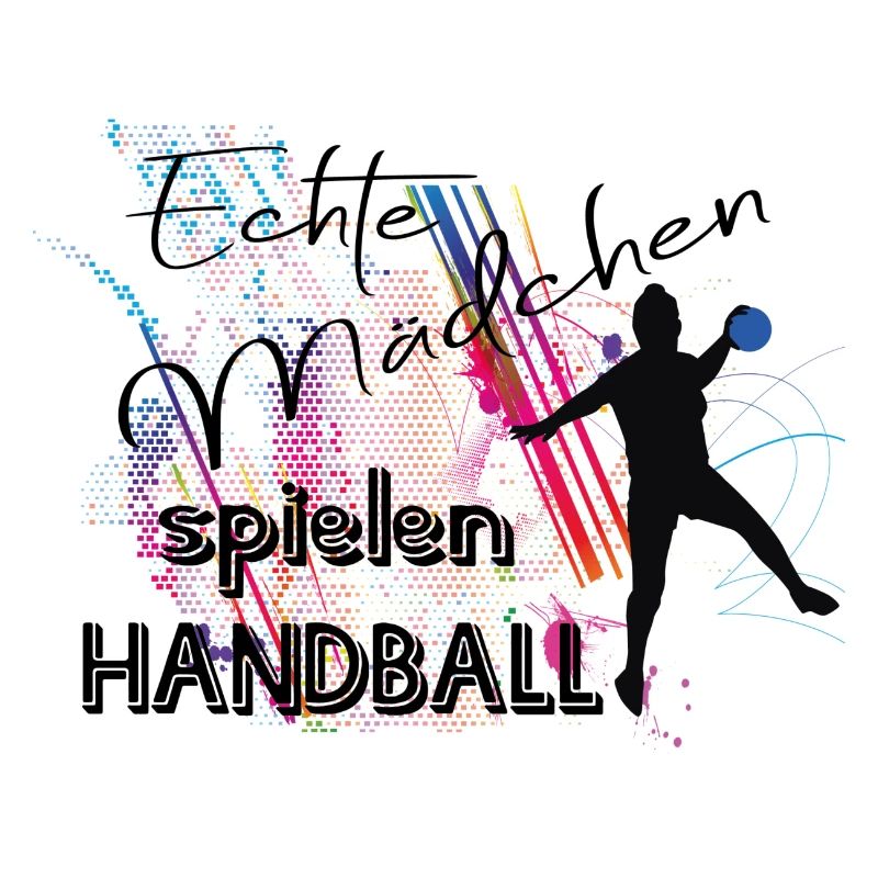 Echte Mädchen spielen Handball