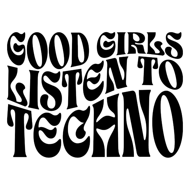 Mädchen hören Techno-Musik