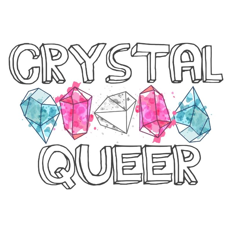 Crystal Queer Trans Pride Regenbogen Kristalle