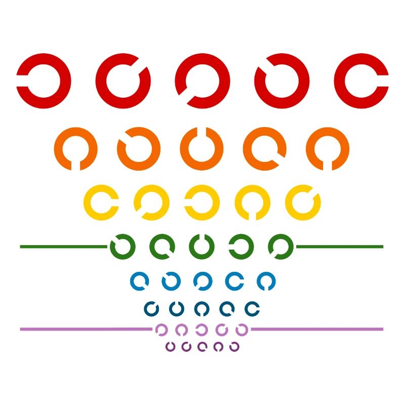 Regenbogen Sehtest