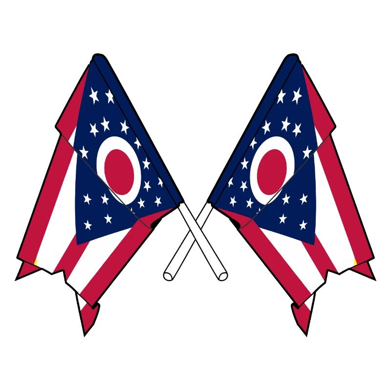 Two Flags Crossed Ohio