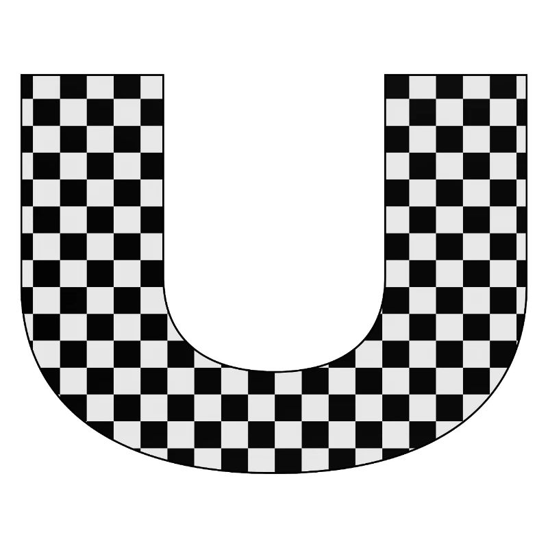 U – Déclaration de typographie en damier