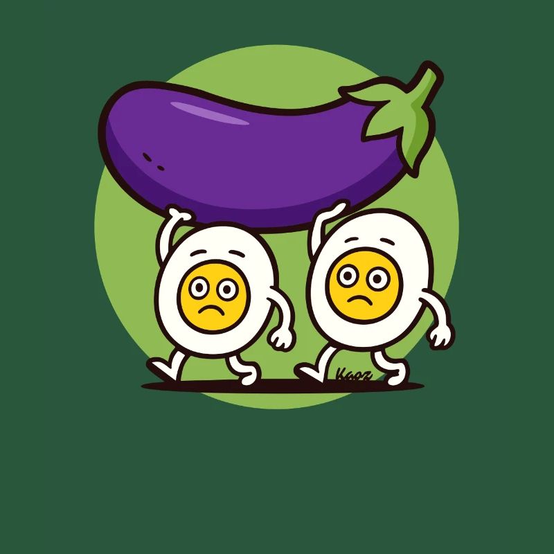 Hard-working eggs bear large eggplant