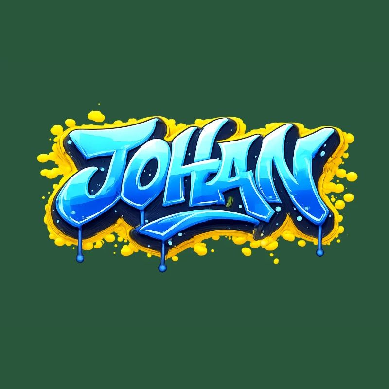 GRAFFITI NAME JOHAN FOR PERFECT GIFT PRINTABLE
