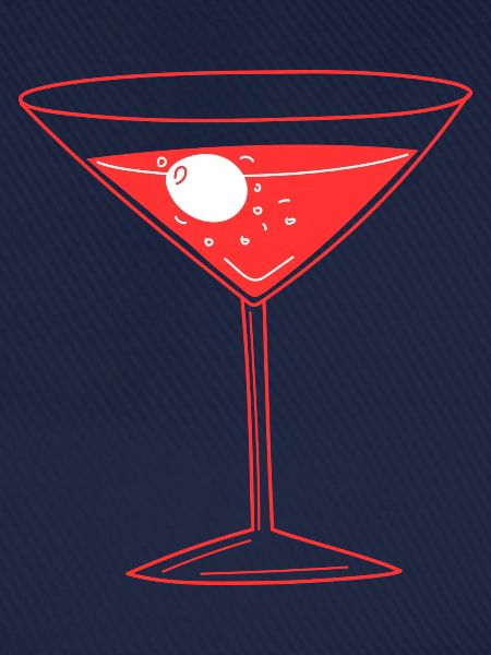 Olive im Martini
