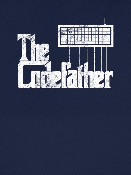 Lustiges Programmiererdesign Die Codefather-Grafik