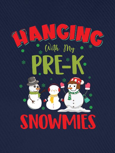 Lustiges Snowmies Design