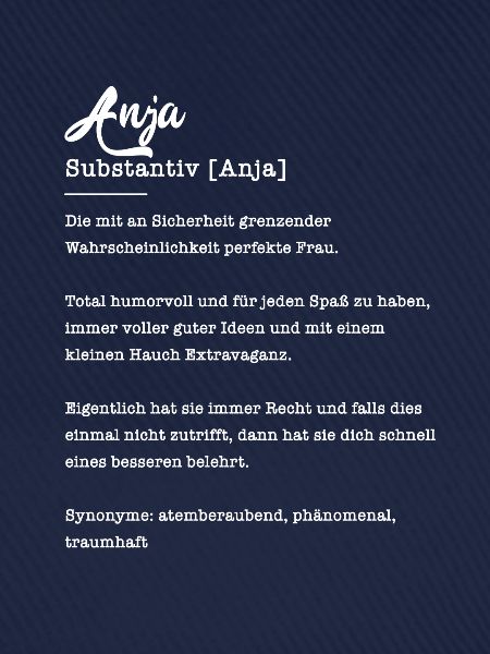 Anja Substantiv Namensbedeutung Herkunft