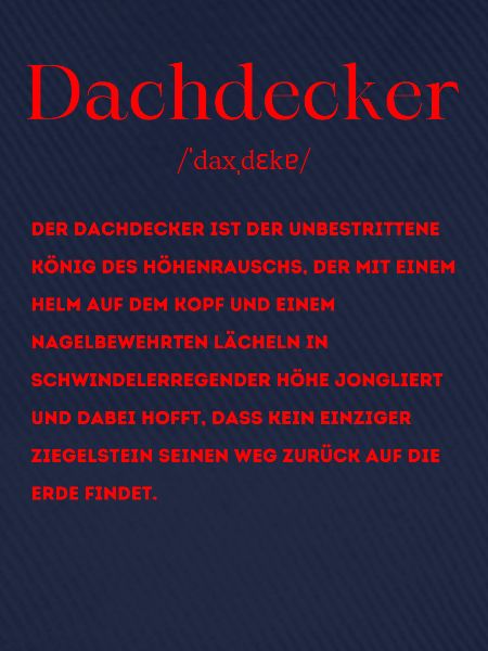 Dachdecker Definition